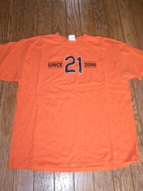 Vintage Unisex Gildan Baltimore Orioles #21 Promotional Short Sleeved T-Shirt